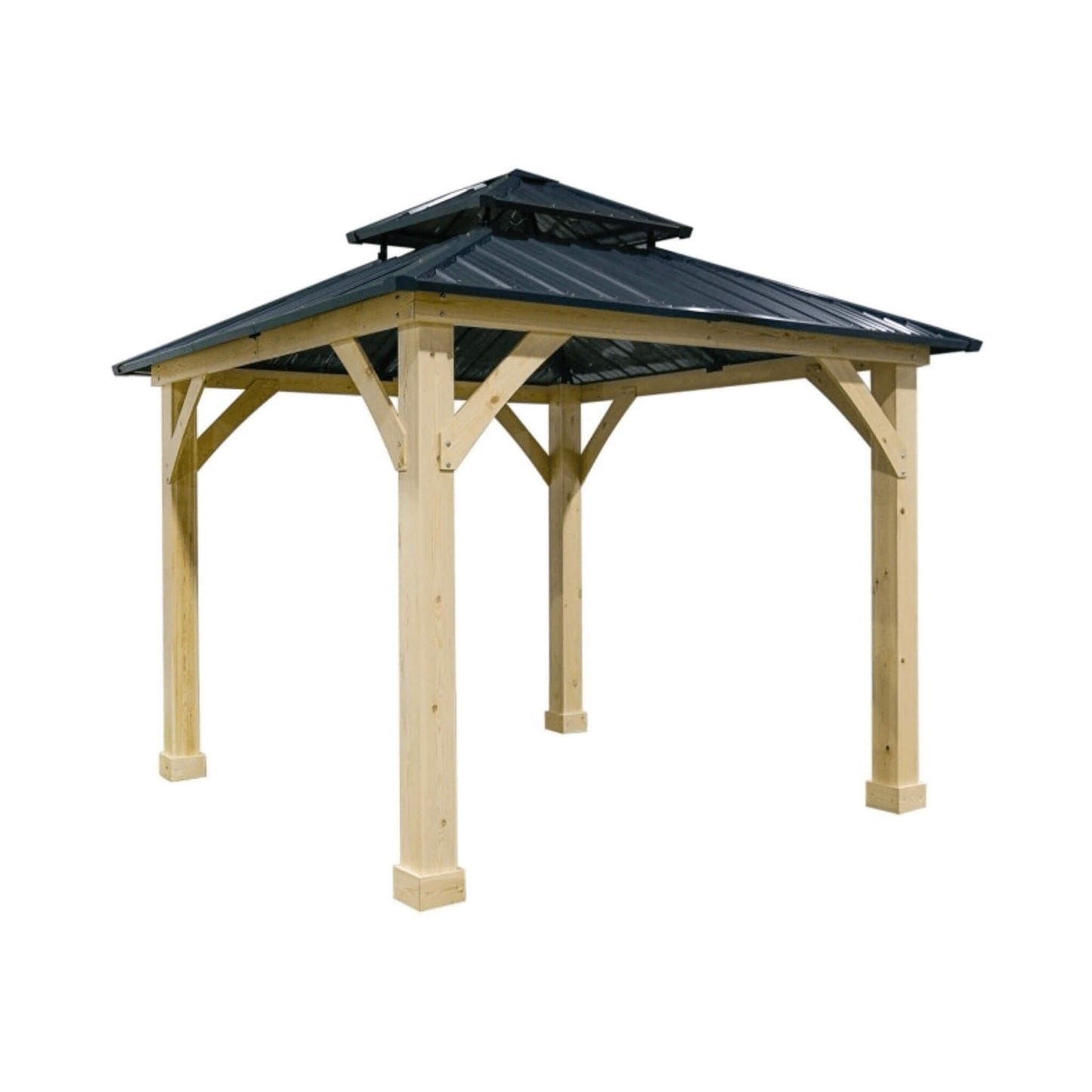 [10X10FT] Alora Premium Outdoor Patio Hardtop Gazebo W/ Double Steel Roof