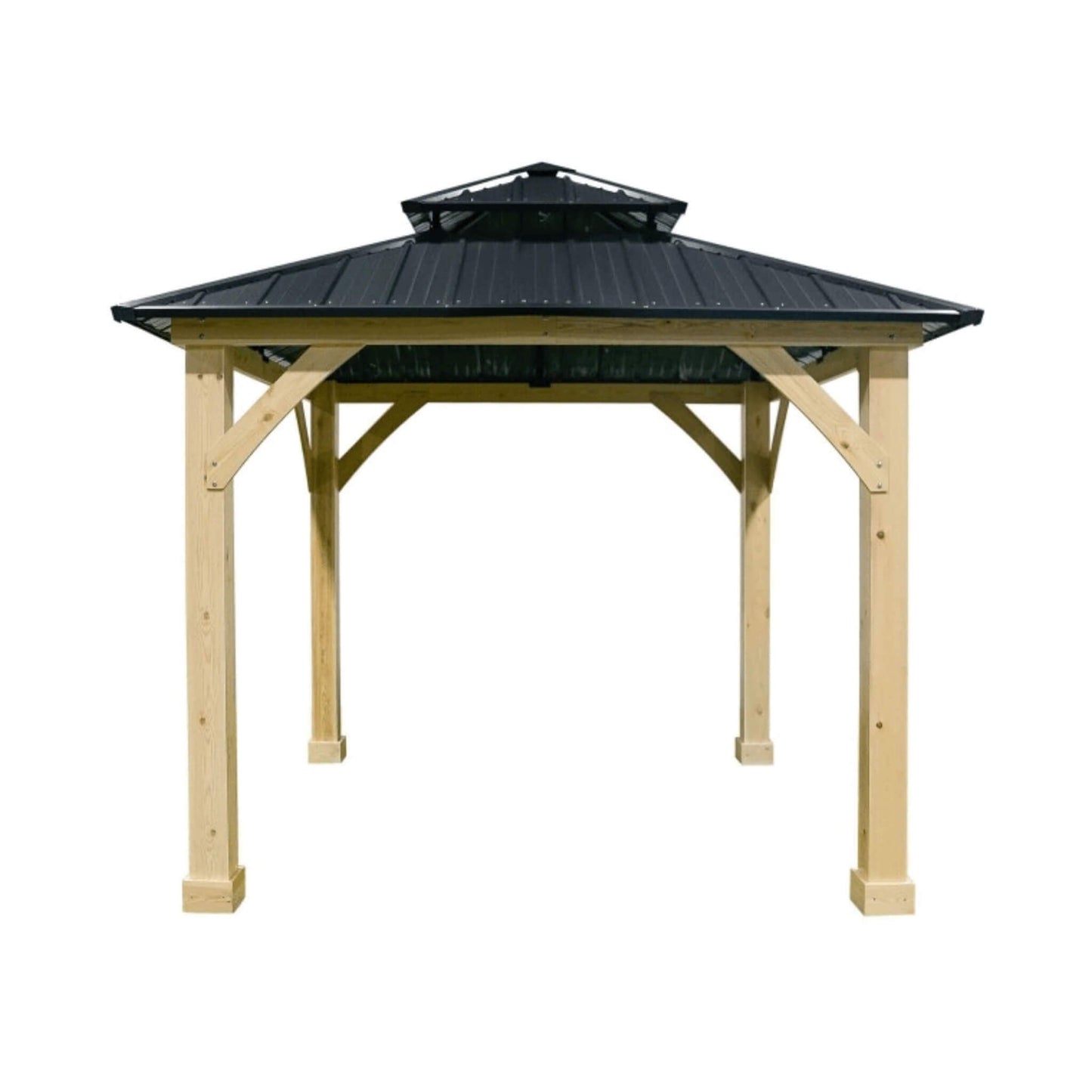 [10X10FT] Alora Premium Outdoor Patio Hardtop Gazebo W/ Double Steel Roof