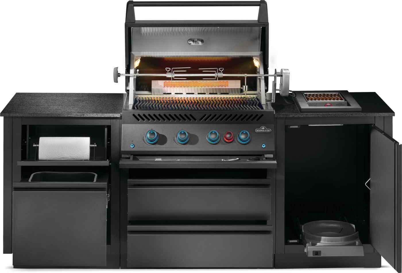 Patio Outdoor Kitchen - BloomBox Direct OASIS™ 300 with Built-in 700 Series 32" Gas Grill