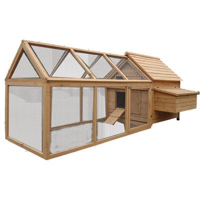 Wooden Chicken Coop with Egg Case House