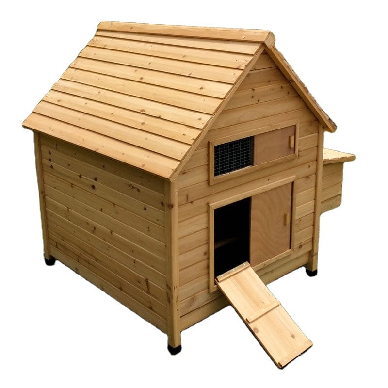 Wooden Chicken Coop with Egg Case House