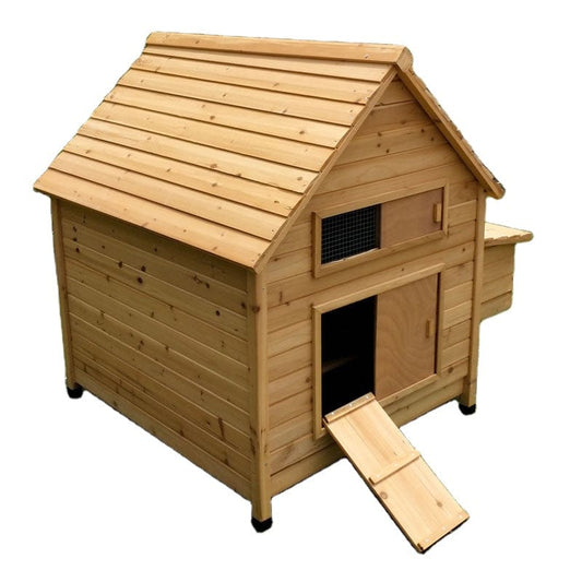 Wooden Chicken Coop with Egg Case House