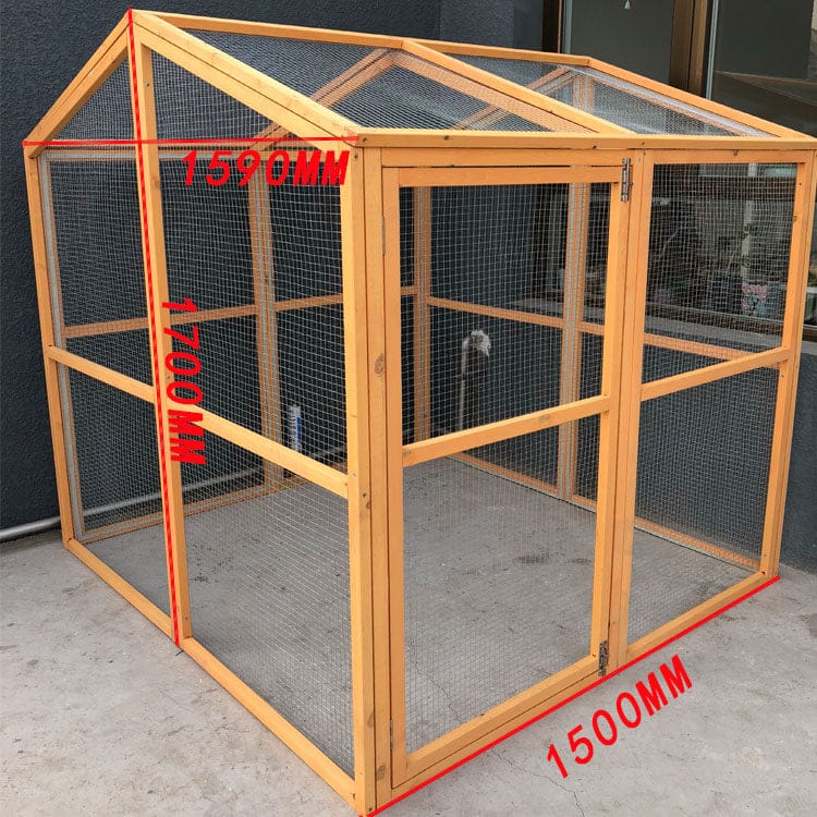 Wooden Chicken Coop with Egg Case House