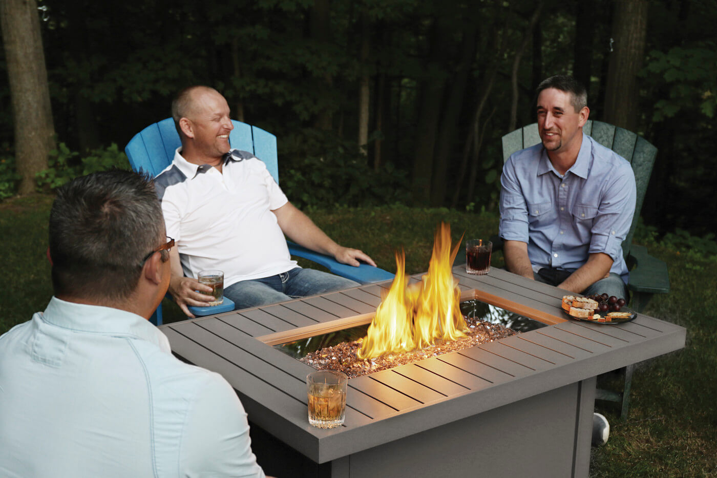 Patioflame Table - Hamptons Rectangle Fire Table