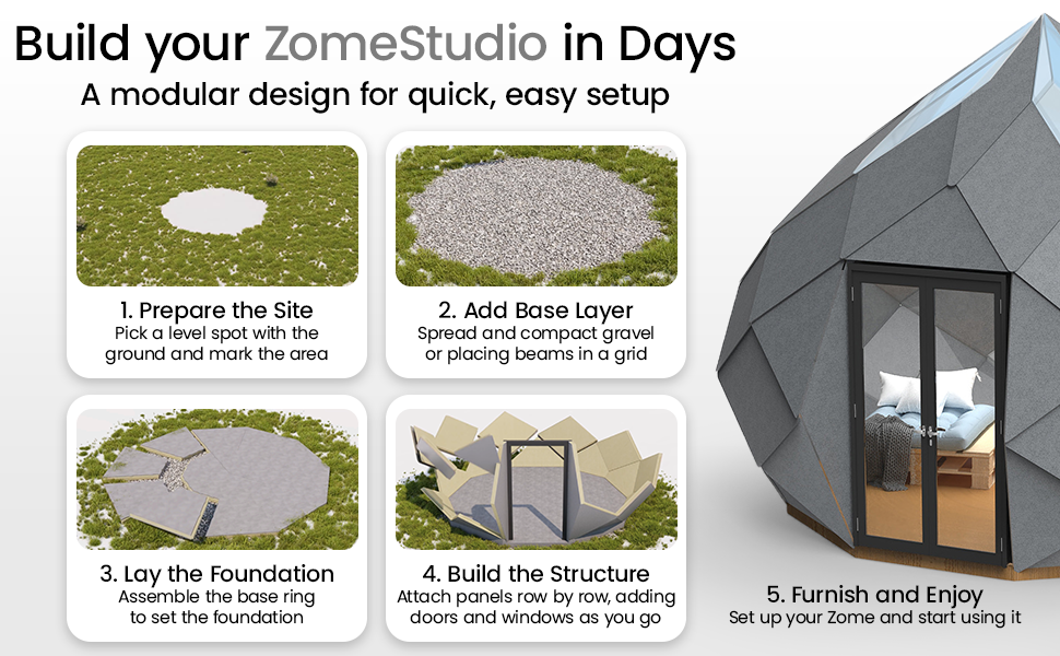 120 sq ft Eco-Friendly Outdoor Office Pod
