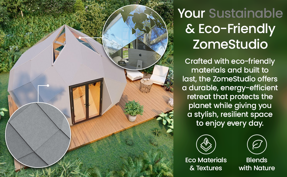 120 sq ft Eco-Friendly Outdoor Office Pod