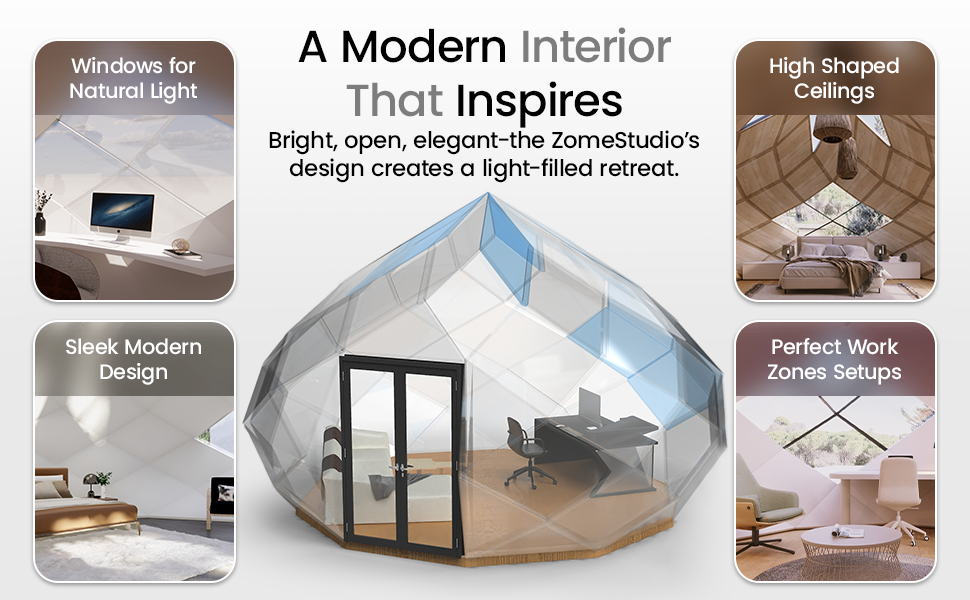 120 sq ft Eco-Friendly Outdoor Office Pod