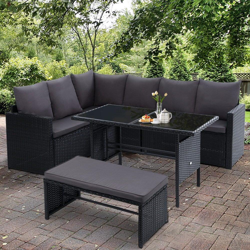 Gardeon Outdoor Furniture Dining Setting Sofa Set Wicker 8 Seater