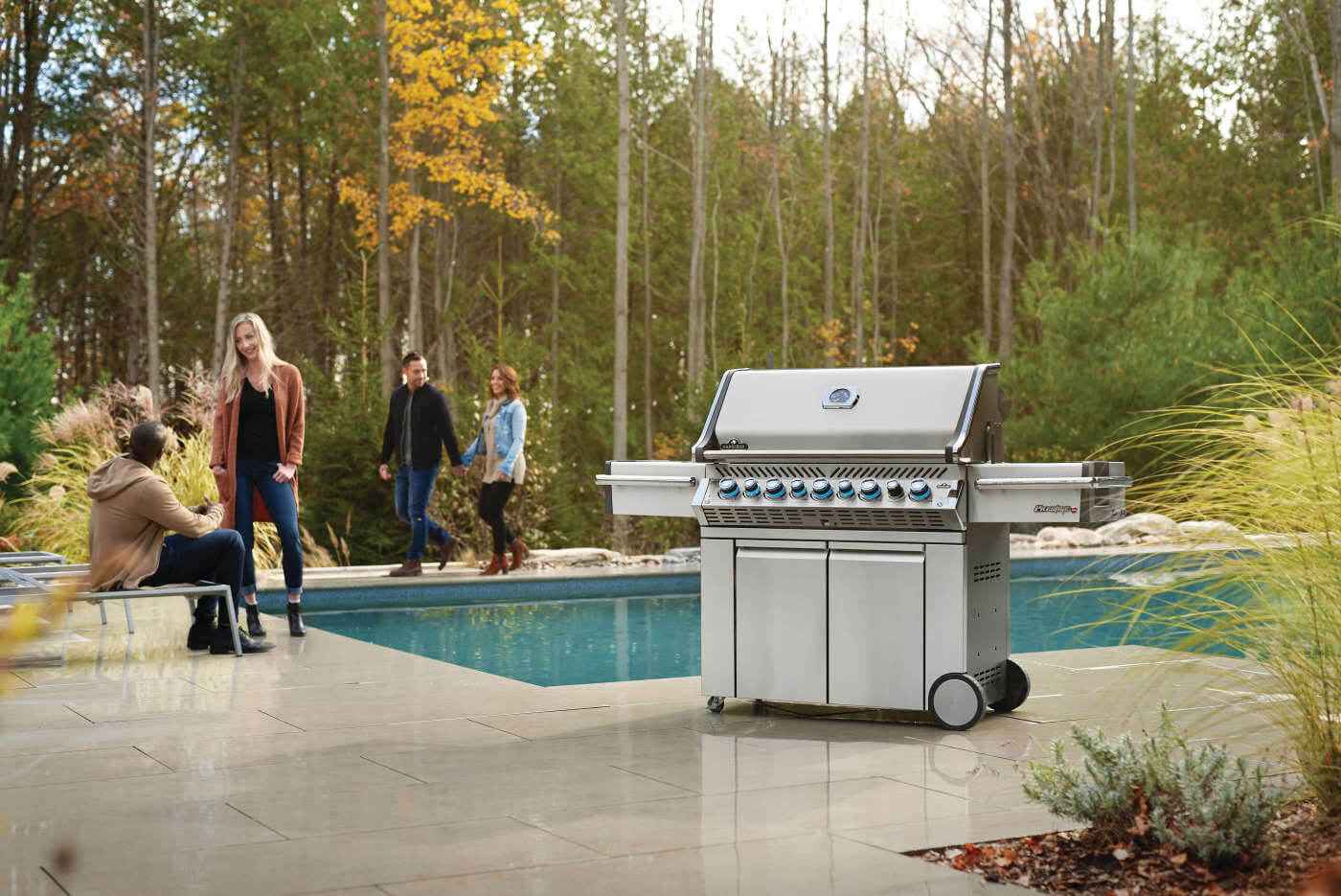Gas Grill Prestige PRO 665 RSIB with Infrared Side and Rear Burners