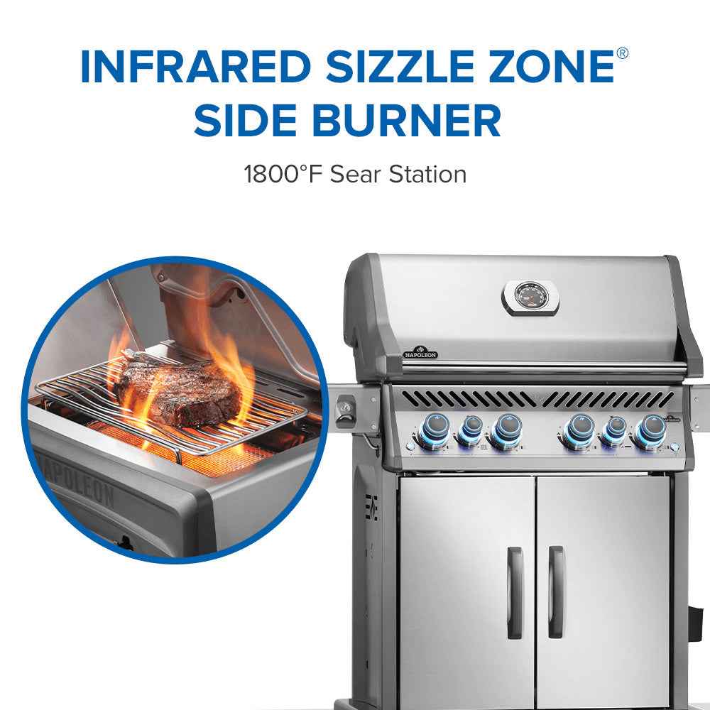 Gas Grill Rogue PRO‑S 525 RSIB with Infrared Side and Rear Burners