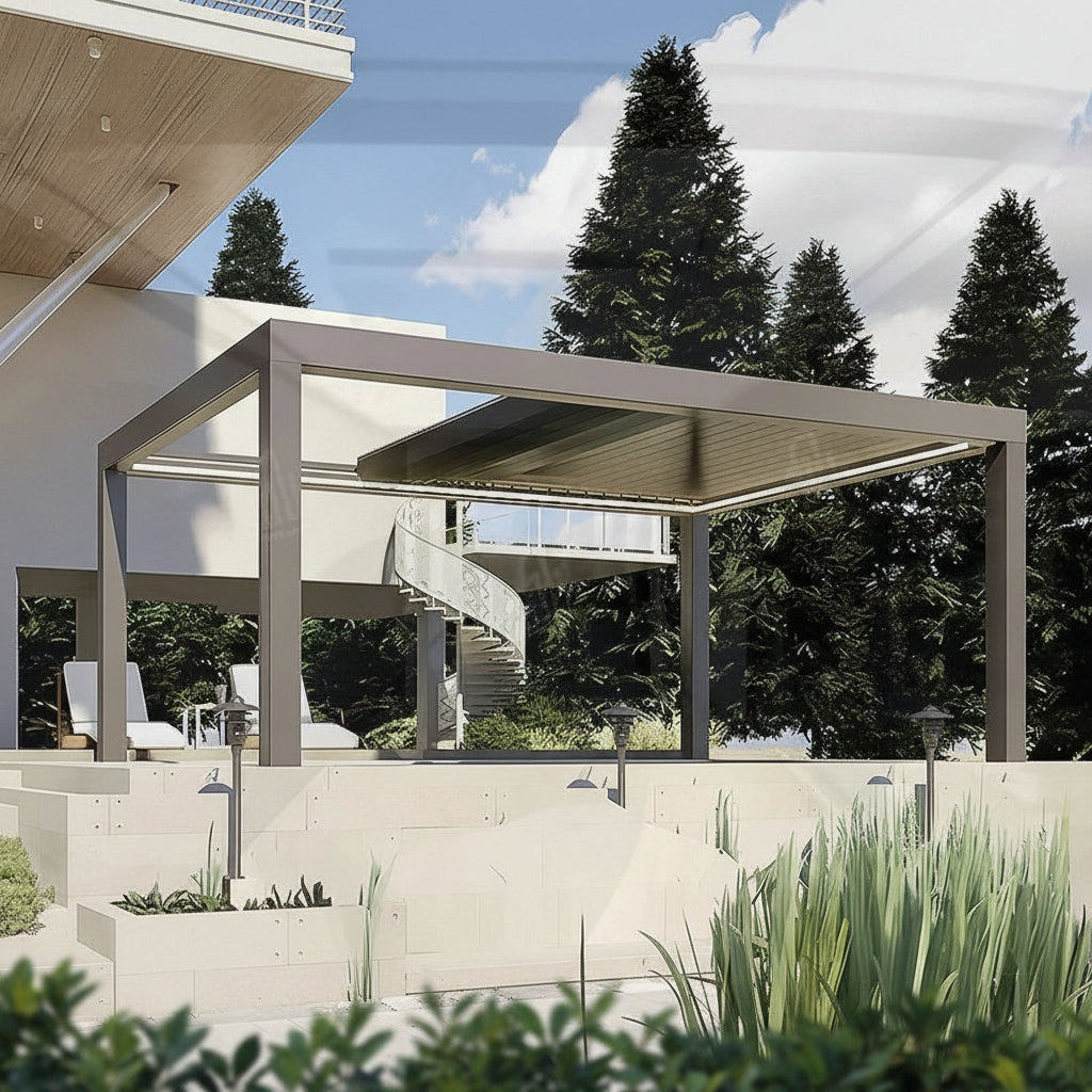 Garden Gazebo Pergola Patio Canopy Greenhouse Pavilion Carports Covers Aluminum Powder Coated for Villa Swimming Pool pergola