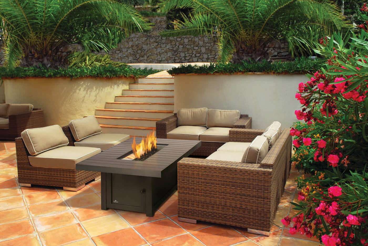 St. Tropez Fire Table – Square Patioflame Table
