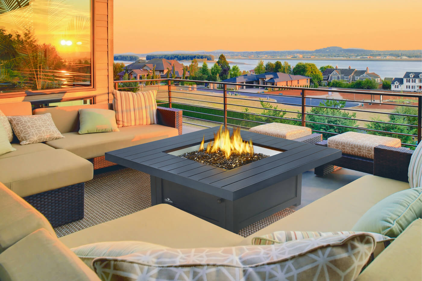 St. Tropez Fire Table – Square Patioflame Table