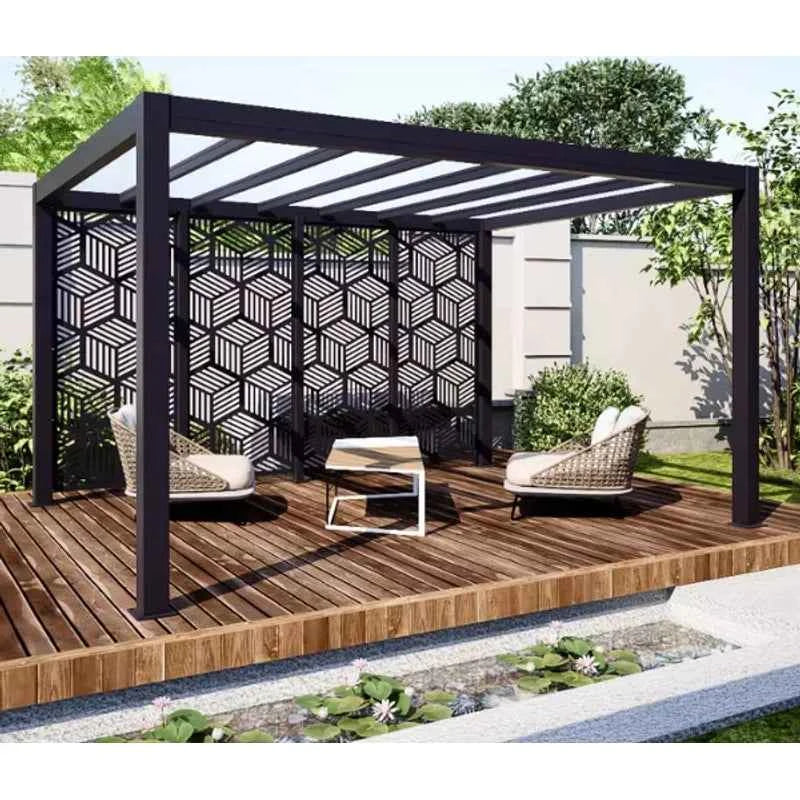 VLuxury Waterproof Aluminum Garden Pergola - All-Weather Terrace Cover