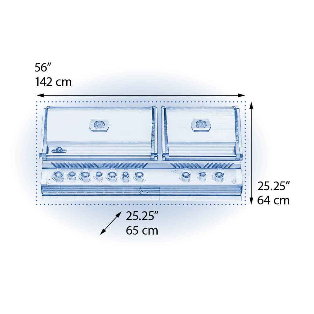 Gas Grill - Built-in Prestige PRO™ 825 with Infrared Rear Burner