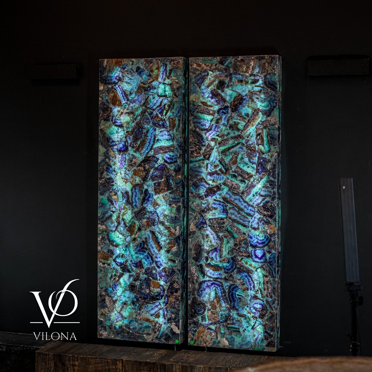 Fluorite Crystal Wall Panels (Set #9) Mosaic