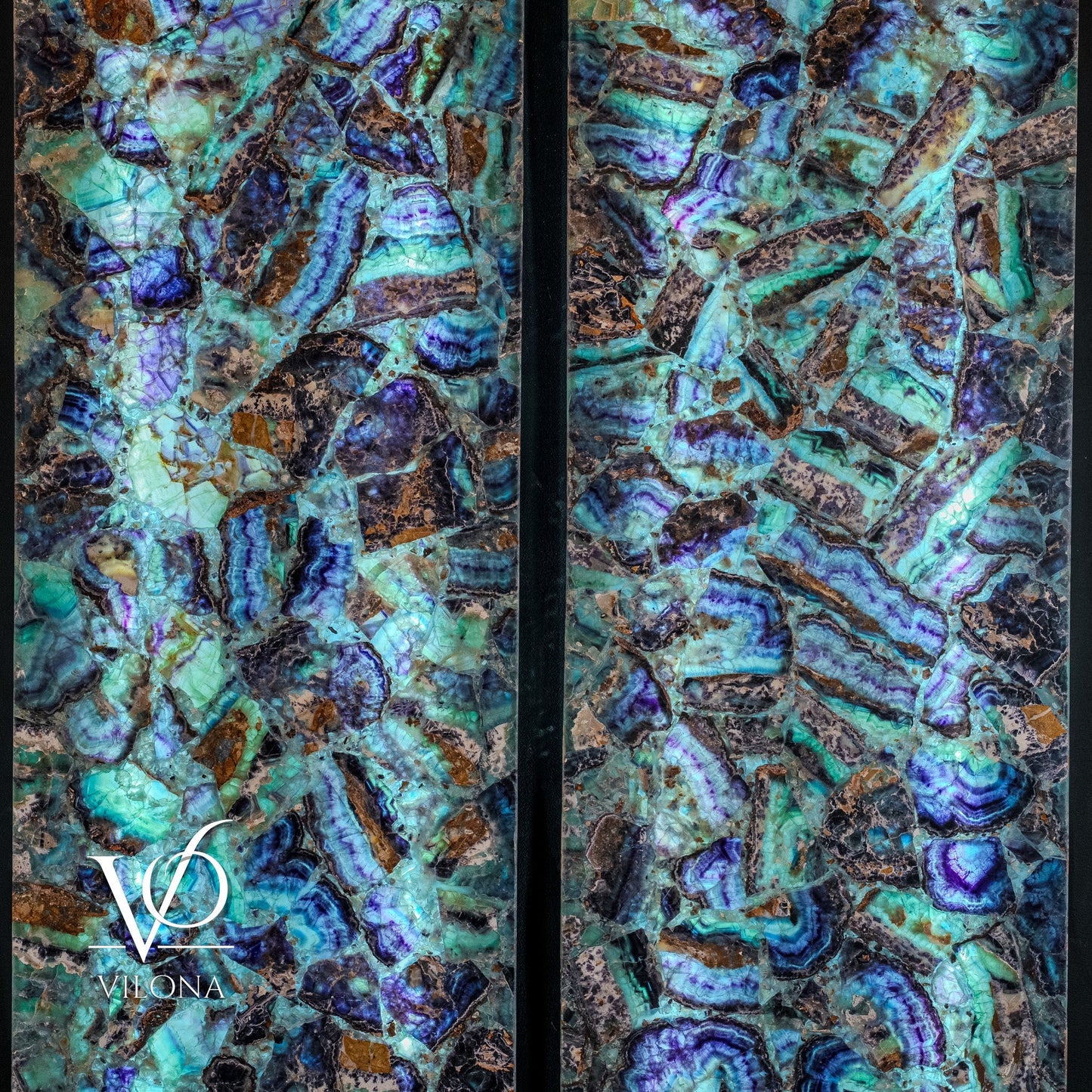 Fluorite Crystal Wall Panels (Set #9) Mosaic