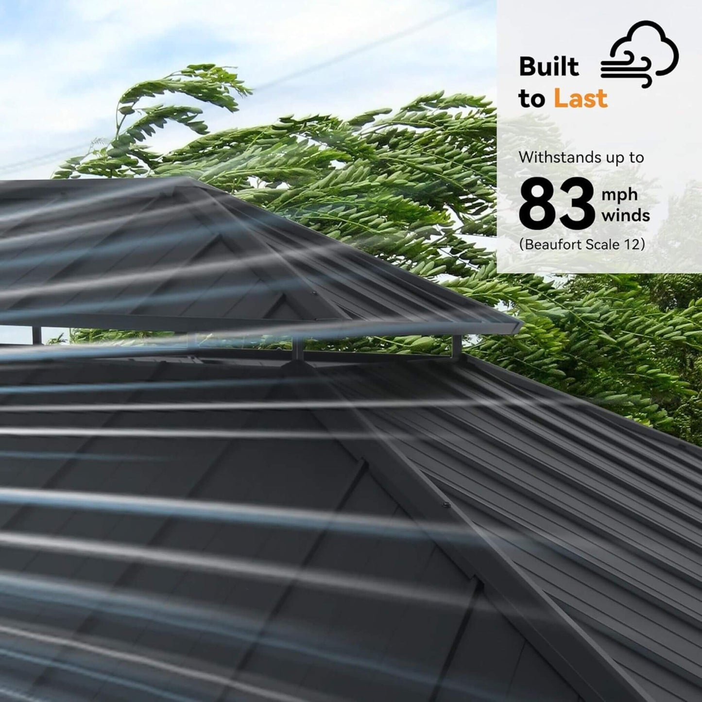 Alora Luxury Double Roof Hardtop Aluminum Gazebo With Decor Hooks, Mosquito Nettings, And LED Lights