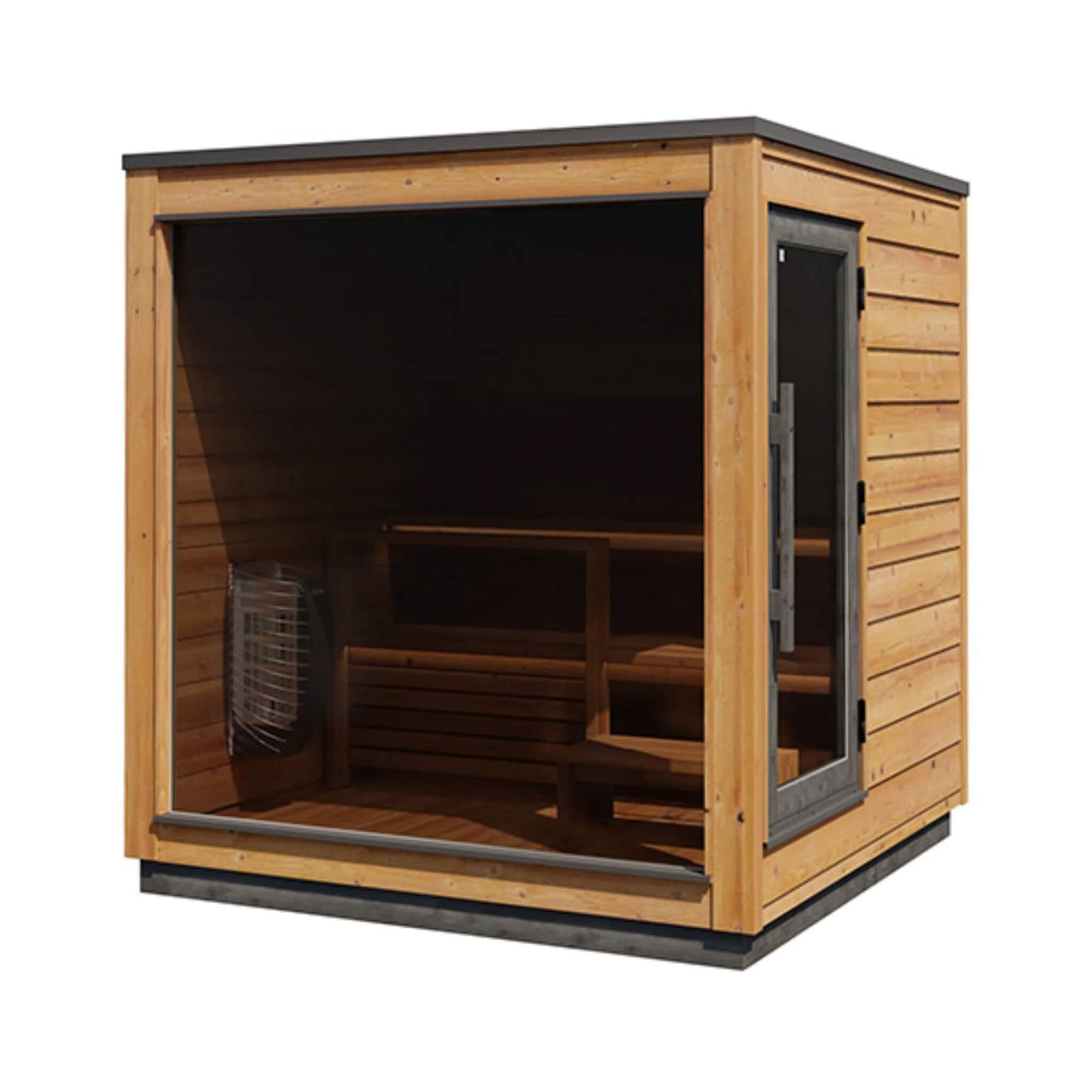 ThermaSol Nordic Dawn 4-Person Fully-Assembled Outdoor Sauna Cabin [Made-To-Order] [14-KIR-4555]