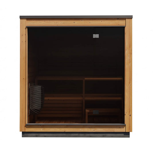 ThermaSol Nordic Dawn 4-Person Fully-Assembled Outdoor Sauna Cabin [Made-To-Order] [14-KIR-4555]