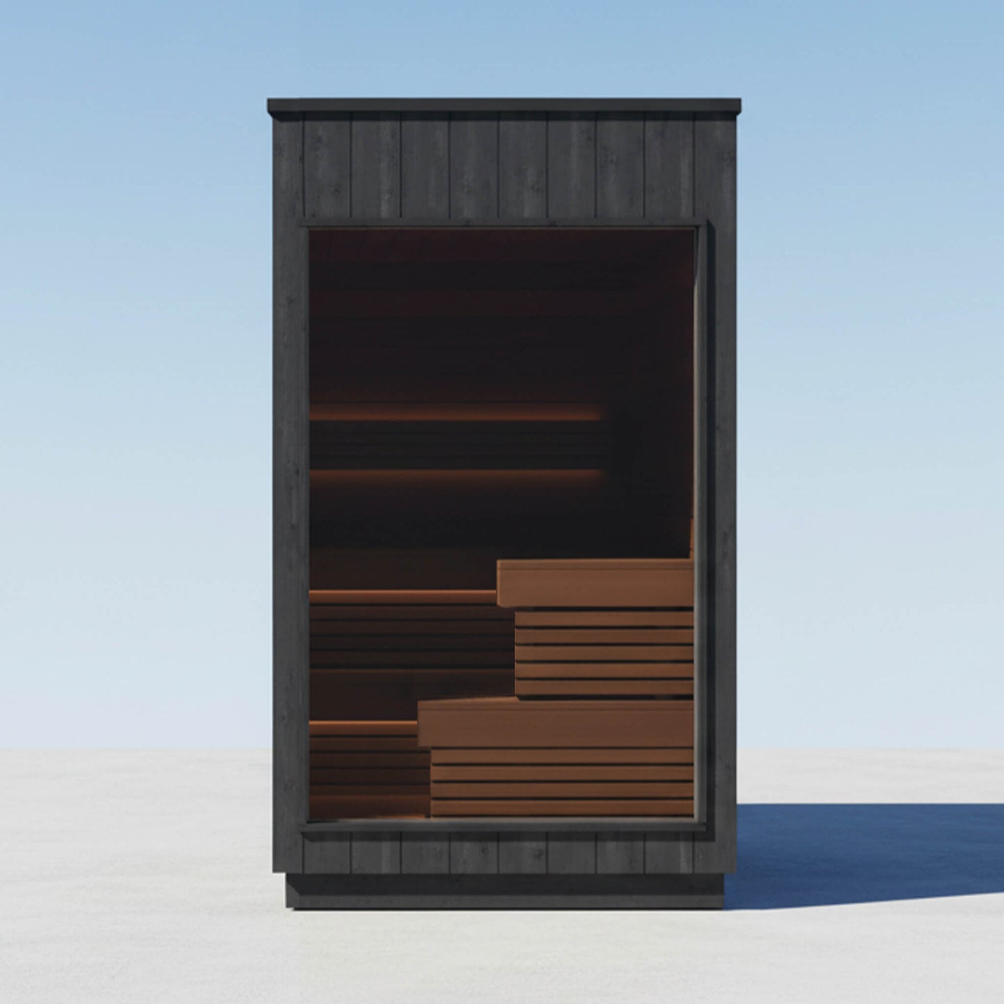 ThermaSol Nordic Misty 2-5 Person Fully-Assembled Outdoor Modular Sauna Cabin [Made-To-Order] [14-KIR]