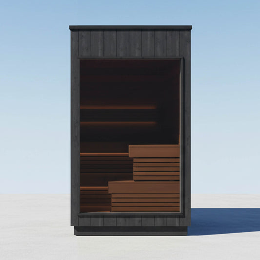 ThermaSol Nordic Misty 2-5 Person Fully-Assembled Outdoor Modular Sauna Cabin [Made-To-Order] [14-KIR]