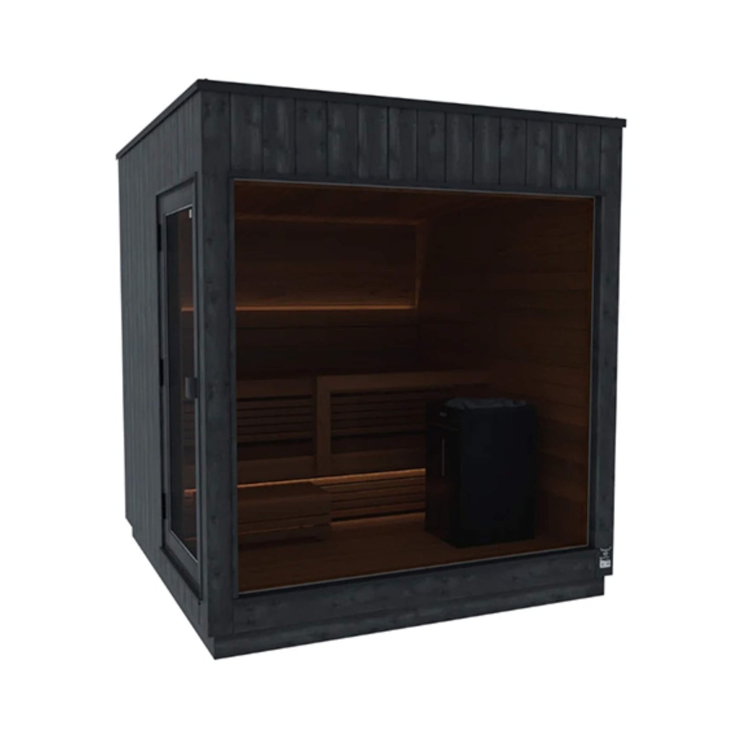 ThermaSol Nordic Misty 2-5 Person Fully-Assembled Outdoor Modular Sauna Cabin [Made-To-Order] [14-KIR]