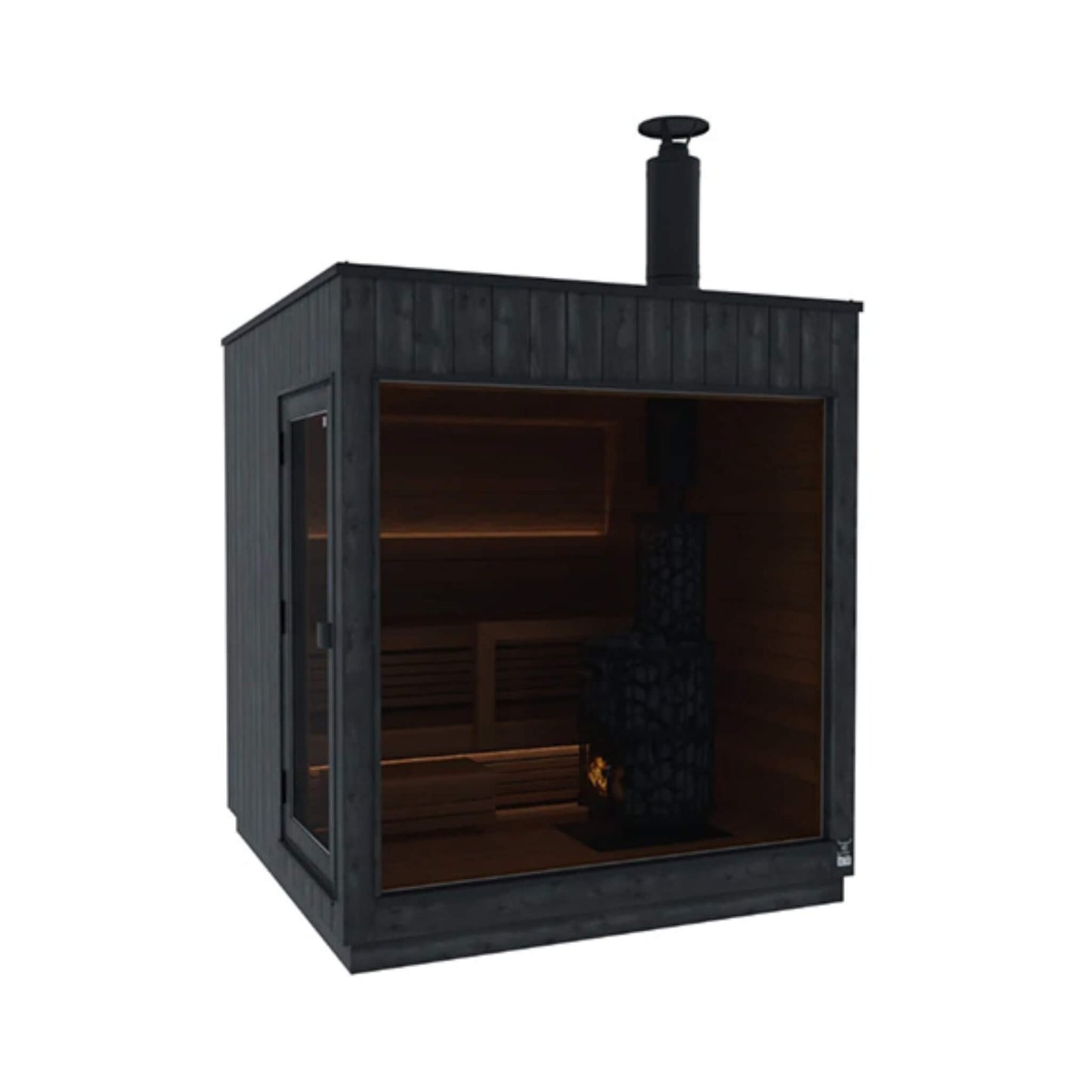 ThermaSol Nordic Misty 2-5 Person Fully-Assembled Outdoor Modular Sauna Cabin [Made-To-Order] [14-KIR]