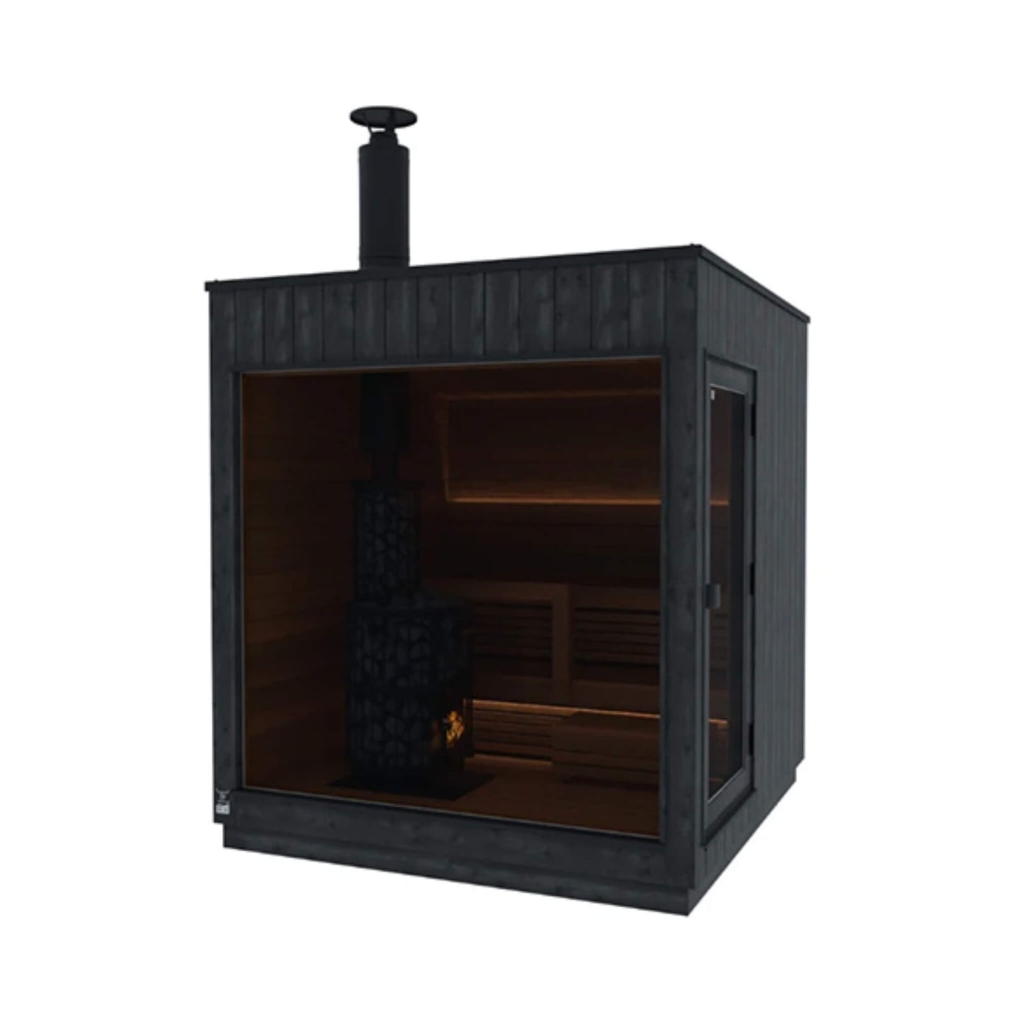 ThermaSol Nordic Misty 2-5 Person Fully-Assembled Outdoor Modular Sauna Cabin [Made-To-Order] [14-KIR]